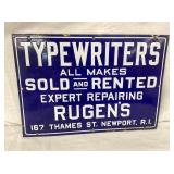 SSP TYPEWRITERS DEALER SIGN 20X14