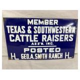 SSP MEMBER TX CATTLE RAISERS 20X12