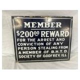 SSP MEMBER REWARD SIGN 15X12