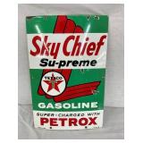 PORC. SKY CHIEF PETROX PUMP PLATE 12X18
