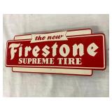 CLOSEUP VIEW FIRESTONE SIGN