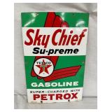1963 SKY CHIEF PETROX PUMP PLATE 12X18