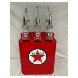 TEXACO STATION OIL RACK W/ BOTTLES