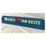 MOBIL FAN BELTS RACK SIGN 33X6