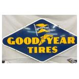 1952 DSP GOODYEAR TIRES SIGN 54X31