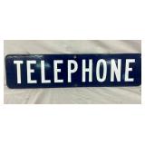 SSP TELEPHONE SIGN 24X6