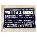 SSP WILLIAM BURNS IDA SIGN 9X6