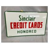 SIDE 2 PORC. SINCLAIR CARDS SIGN