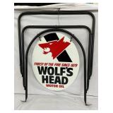 SIDE 2 WOLFS HEAD SIDEWALK SIGN