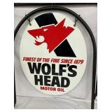WOLFS HEAD SIDEWALK SIGN W/ FRAME 23X30