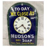 UNUSUAL PORC. HUDSON SOAP CLOCK