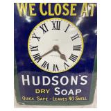 UNUSUAL PORC. HUDSON SOAP CLOCK