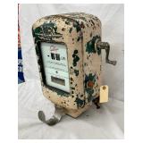 RARE ALL ORIGINAL WALL MOUNT GILBARCO AIR METER
