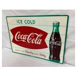 SST ICE COLD COCA-COLA FISHTAIL SIGN