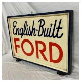 ORG. ENGLISH-BUILT FORD DEALER SIGN