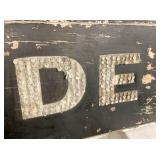 MEASURES 8FT. X 2FT. ORG. DE-LEVAL SIGN