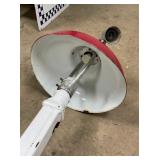 W/20IN. RED PORC. SHADE  