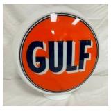 16IN. GULF MILKGLASS PUMP GLOBE