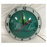 16IN. PINE STATE DOUBLE BUBBLE CLOCK