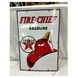 1940 PORC. Texaco Fire Chief PUMP PLATE