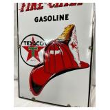 1940 PORC. Texaco Fire Chief PUMP PLATE