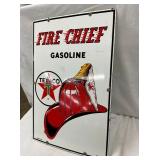 1961 PORC. Texaco Fire Chief PUMP PLATE