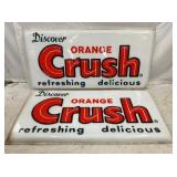 EMB. PLASTIC CRUSH INSERT SIGNS 