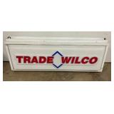 LIGHTED EMB. RADE WILCO SIGN 