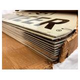 CLOSE UP VIEW TOP PIECE NOS PIONEER SIGN