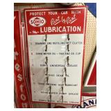 PORC. SOHIO LUBRICATION RACK SIGN  