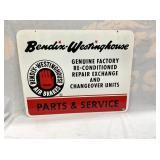 DS METAL BENDIX WESTINGHOUSE SIGN 