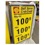 NOS SHELL PRICING SIGN STILL IN BOX 