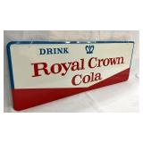 EMB. ROYAL CROWN COLA SIGN 