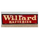 WILLARD BATTERIES TIN SIGN 
