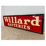 WILLARD BATTERIES TIN SIGN 