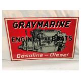 SST GRAYMARINE ENGINE & BOAT SIGN 