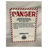 1972 SST DANGER SIGN 