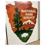 SS ALUMINUM NATIONAL PARK SERVICE SIGN 