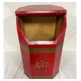 LIFT TOP WOODEN A&P COFEE BOX