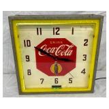 COCA-COLA NEON CLOCK W/SUN