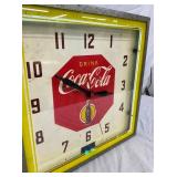 COCA-COLA NEON CLOCK W/SUN