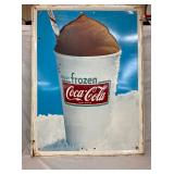 EMB. FROZEN COCA-COLA SIGN