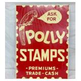 DS METAL POLLY STAMPS SIGN