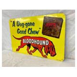 SST EMB. BLOOD HOUND TOBACCO SIGN