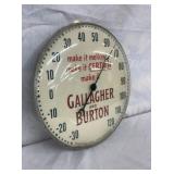 12IN. GALLAGHER & BURTON THERMOMETER 