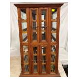 RUSSELL & SON OAK RIBBON CABINET