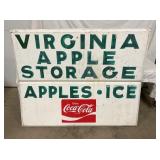2PC. METAL VIRGINA APPLE COKE SIGN