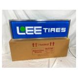 NOS LEE TIRES LIGHT UP SIGN W/ORG. BOX