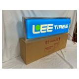 NOS LEE TIRES LIGHT UP SIGN W/ORG. BOX
