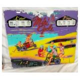 MINI CYCLE PIN BALL GLASS FRONT